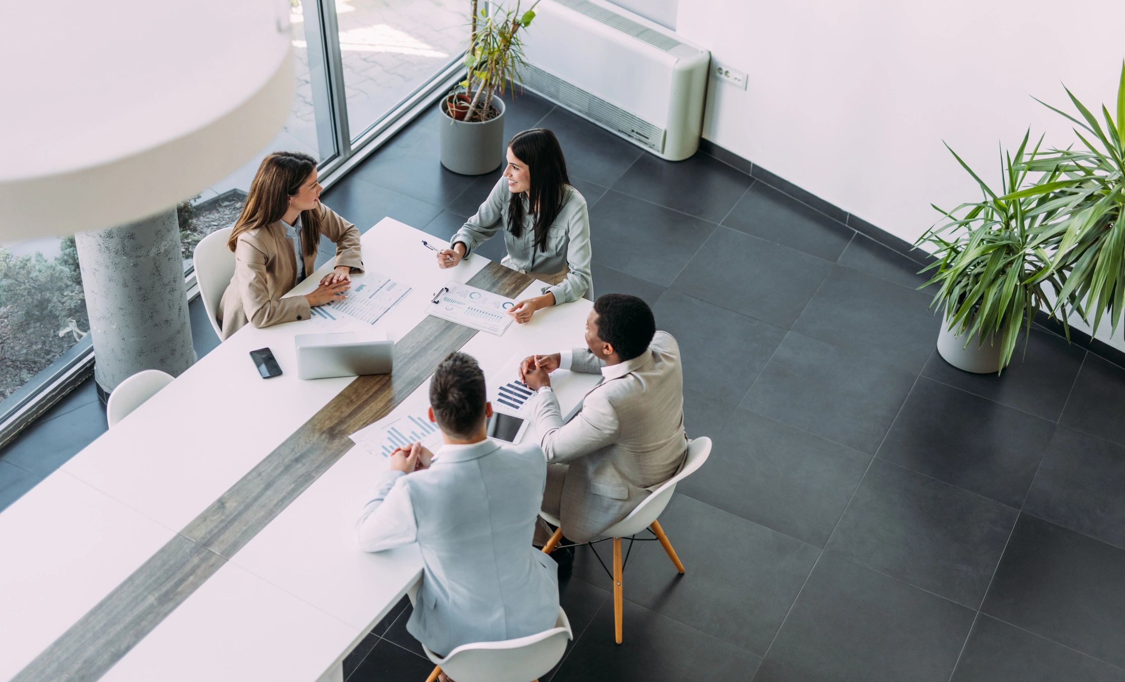 Professional team meeting in office