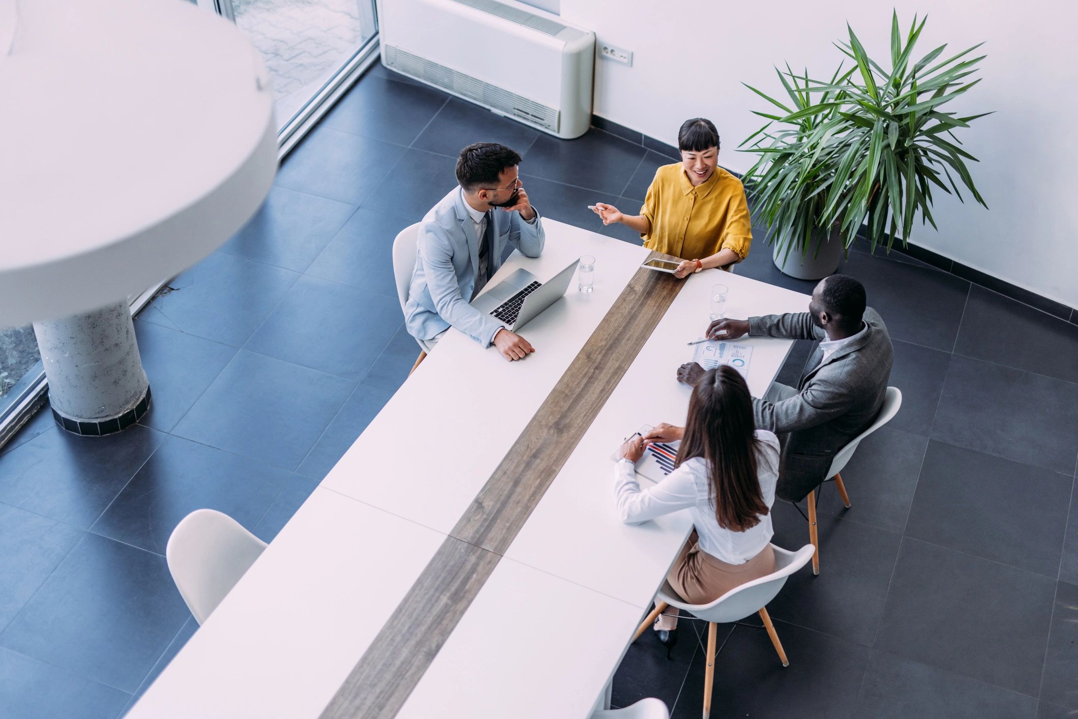 Business team in a strategy meeting